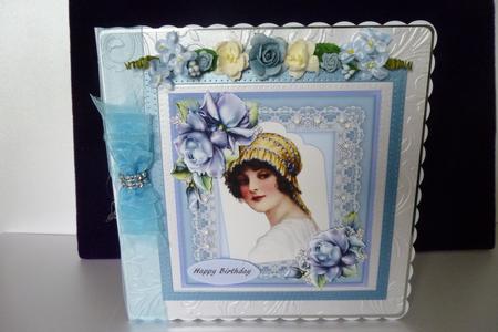 Lovcely Vintage Lady in Blue by Kathleen Peace