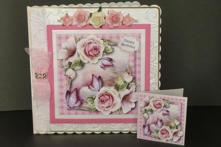 Floral & Flutters - Roses & Lilies by Kathleen Peace