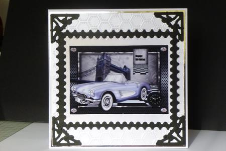 Male Card 1950's Car 1 by Kathleen Peace