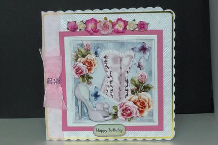 Beautiful Rose's & Corset 8x8 Mini Kit by Kathleen Peace