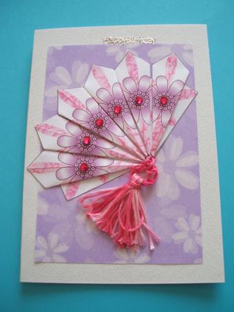 Pink Flower Tea Bag Tiles by Kathrine Long