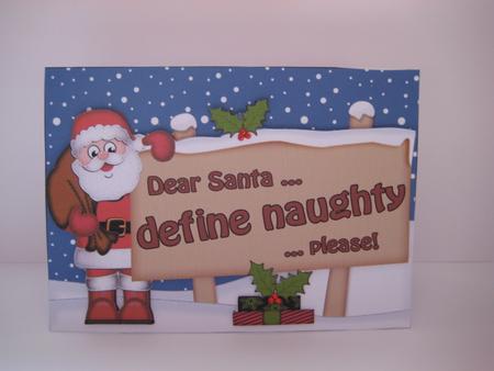 Xmas Dear Santa  -  Signpost 5x7 Easicut Decoupage by Kathryn Shevill