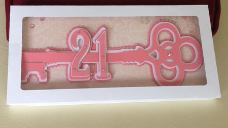 21st Key (female) With Presentation Box Layered Cutting File by Kathryn Shevill