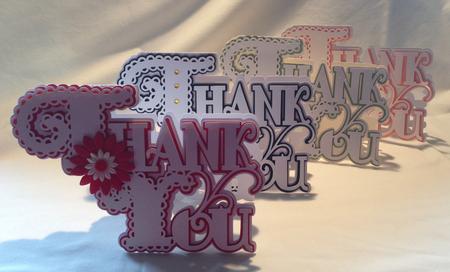 Scalloped Layered Thank You Card by Kathryn Shevill