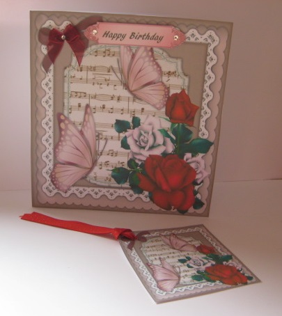 Lovely Butterflys and Red Roses  by Kathryn Shevill