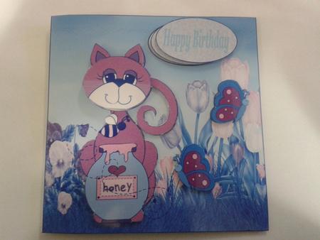 Cute Kitty Card 1 by Kathryn Gisby