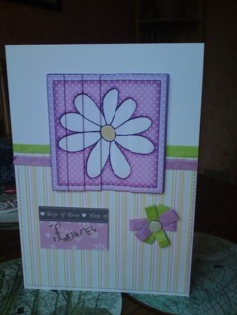 Daisy Quick Card with Side Stacker Topper by Kathryn Walker