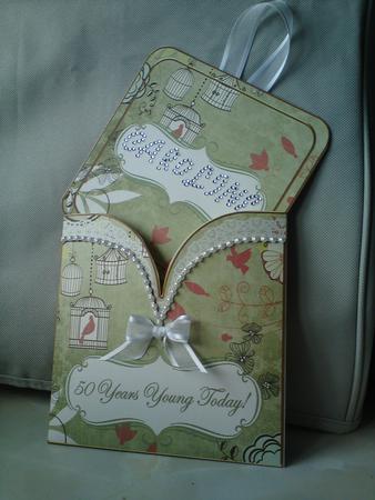 Olive Birdcage 50 Years Young Vintage Pocket Pull Kit by Kathryn Walker
