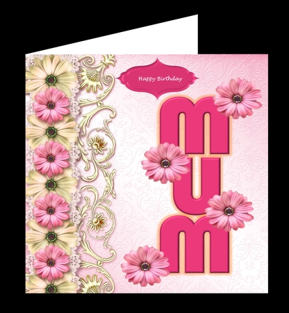 Pink floral relations by Kathryn Shevill