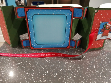 3D Xmas Robins Double Tri Shutter Card Kit by Kathleen Collison