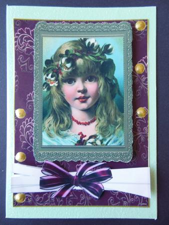 Beautiful Vintage Christmas Girl. by Kathy Holyoake