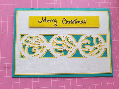 Christmas panel card toppers by Katie King