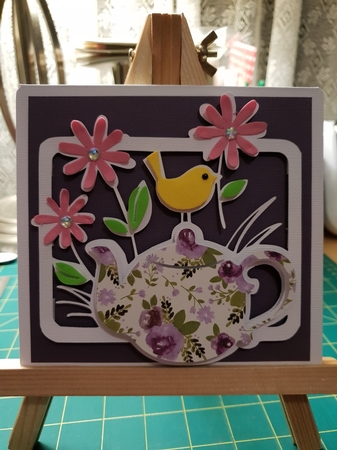 799 Flower & Teapot Multiple Machine Formats by Katie King