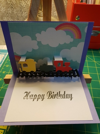 689 Train Pop Up Insert by Katie King