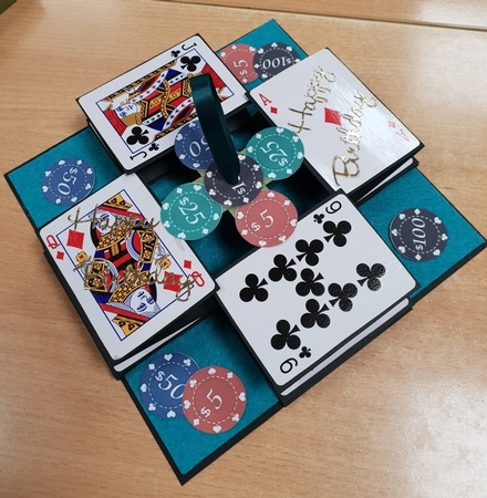 985 Pull Up Square Card by Katie King