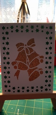 CHRISTMAS BELLS FRAMED CARD 7 by Katie King