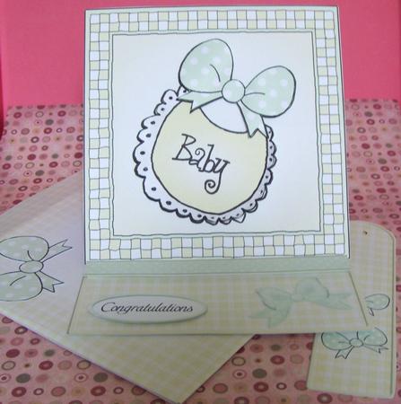 New Baby Easel Card Kit with 3D Decoupage by Cat McCormick