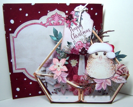 An Owl for Christmas 3d Terrarium Cards & Envelopes Kit by Katie Silver