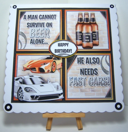 A Man Cannot Survive on Beer Alone Bumper Kit by Katie Silver
