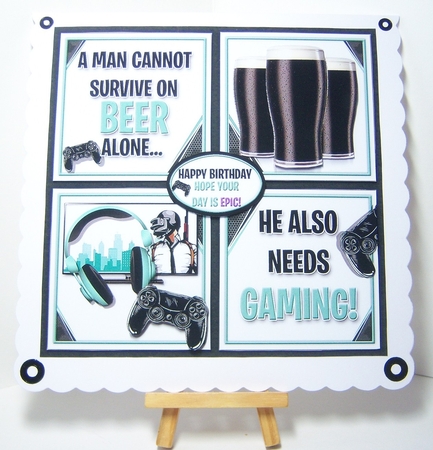 A Man Cannot Survive on Beer Alone Bumper Kit by Katie Silver