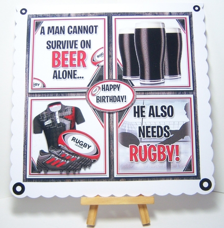 A Man Cannot Survive on Beer Alone Bumper Kit by Katie Silver