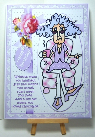 Stella wrinkles mean you laughed quick card by Katie Silver