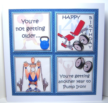 8x8 Another year to pump iron mini kit by Katie Silver