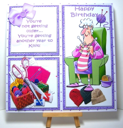 8x8 Another year to knit mini kit by Katie Silver