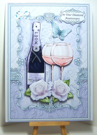 CHAMPAGNE CELEBRATIONS A5 Decoupage & Insert Bumper Kit  by Katie Silver