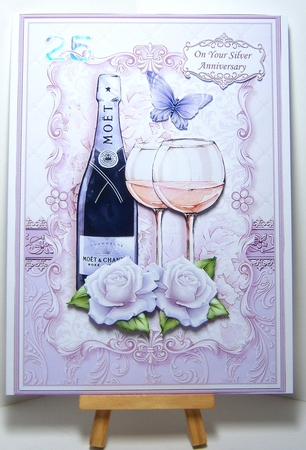 CHAMPAGNE CELEBRATIONS SET 2 A5 Decoupage & Insert Bumper Kit  by Katie Silver