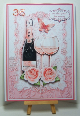 CHAMPAGNE CELEBRATIONS SET 2 A5 Decoupage & Insert Bumper Kit  by Katie Silver