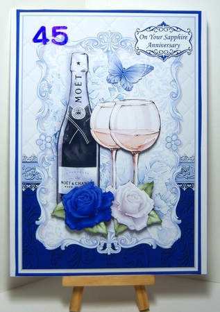 CHAMPAGNE CELEBRATIONS SET 2 A5 Decoupage & Insert Bumper Kit  by Katie Silver
