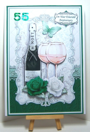 CHAMPAGNE CELEBRATIONS SET 2 A5 Decoupage & Insert Bumper Kit  by Katie Silver