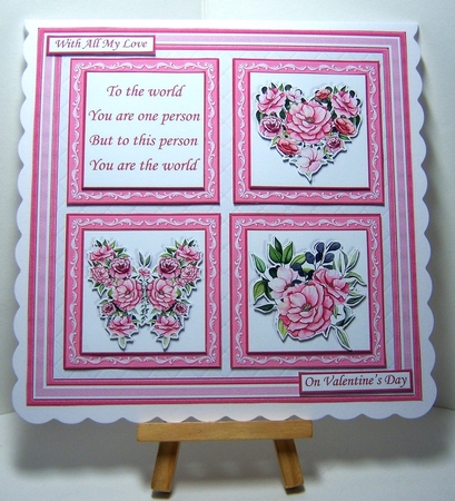 FLORAL SQUARES & VERSES All Occasions 7.5 Quick Layer Cards & Insert Bumper Kit by Katie Silver