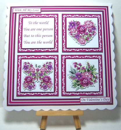 FLORAL SQUARES & VERSES All Occasions 7.5 Quick Layer Cards & Insert Bumper Kit by Katie Silver