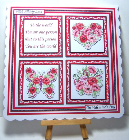 FLORAL SQUARES & VERSES All Occasions 7.5 Quick Layer Cards & Insert Bumper Kit by Katie Silver