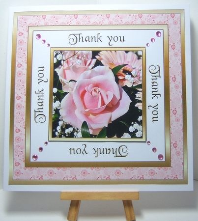 SC Pink rose & gerbera (Thank you) by Katie Silver