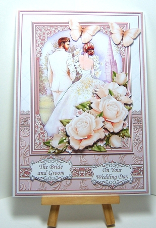 BRIDE & GROOM WEDDING DAY A5 Decoupage & Inserts With Verses Bumper Kit by Katie Silver