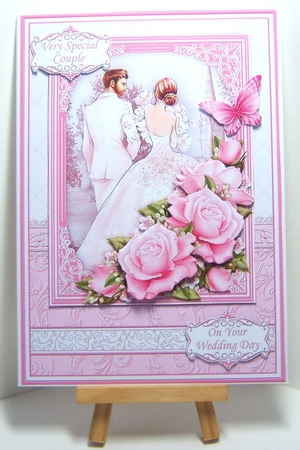 BRIDE & GROOM WEDDING DAY A5 Decoupage & Inserts With Verses Bumper Kit by Katie Silver