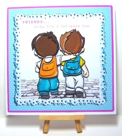 Friends Make Life A Lot More Fun - Decoupage by Katie Silver