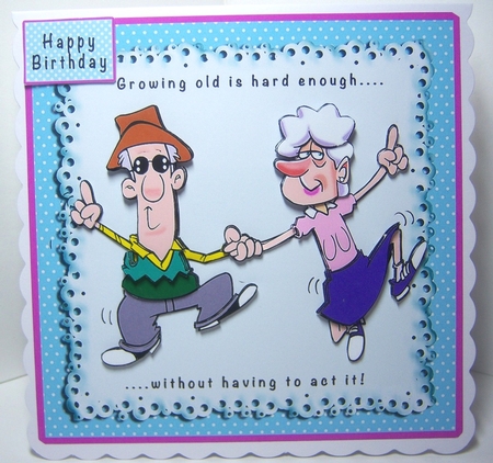 Growing Old Is Hard Enough - Decoupage by Katie Silver