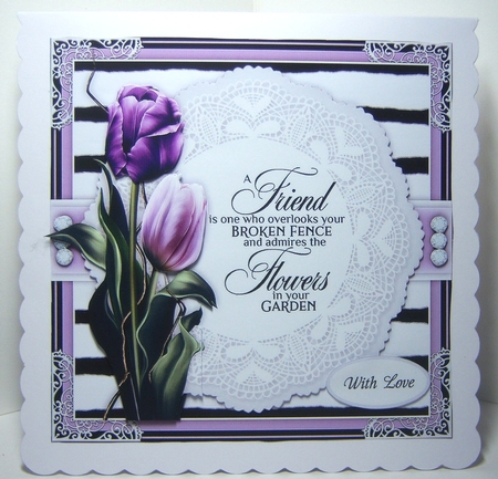 Friendship Tulips Mini Card Kit by Katie Silver