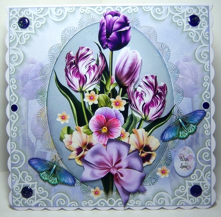 Pansies and Tulips Mini Page Kit by Katie Silver