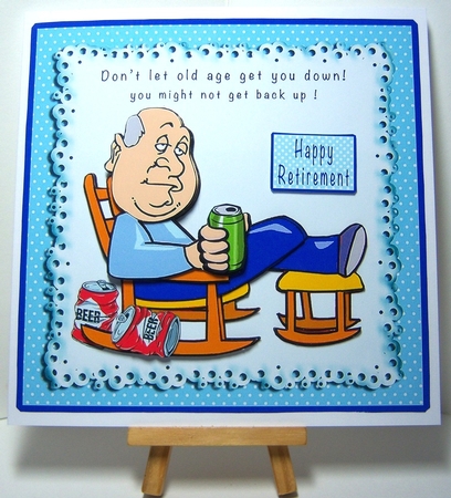 Dont Let Old Age Get You Down - Decoupage by Katie Silver