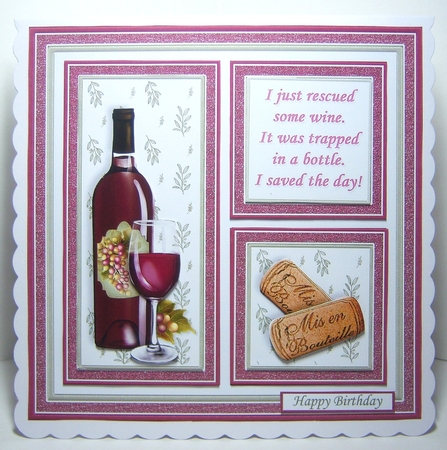 WINE SAVE THE DAY or CRAFTY CORKS 7.5 Quick Layer Cards Bumper Kit by Katie Silver
