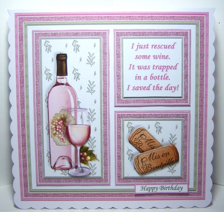 WINE SAVE THE DAY or CRAFTY CORKS 7.5 Quick Layer Cards Bumper Kit by Katie Silver
