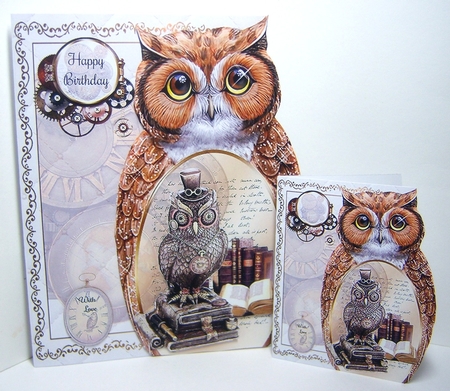 Owl Shaped Male Mini Page Kit by Katie Silver