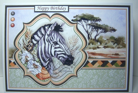 TAKE A WALK ON THE WILD SIDE A5 SAFARI ANIMALS BUMPER KIT by Katie Silver