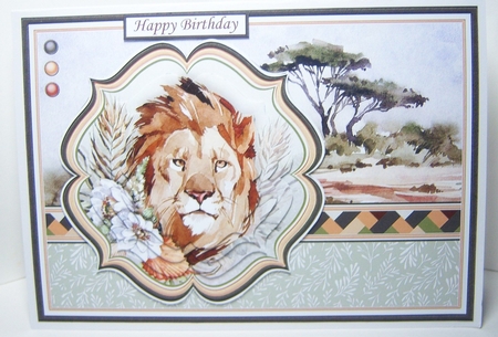 TAKE A WALK ON THE WILD SIDE A5 SAFARI ANIMALS BUMPER KIT by Katie Silver
