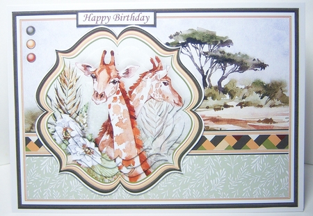 TAKE A WALK ON THE WILD SIDE A5 SAFARI ANIMALS BUMPER KIT by Katie Silver